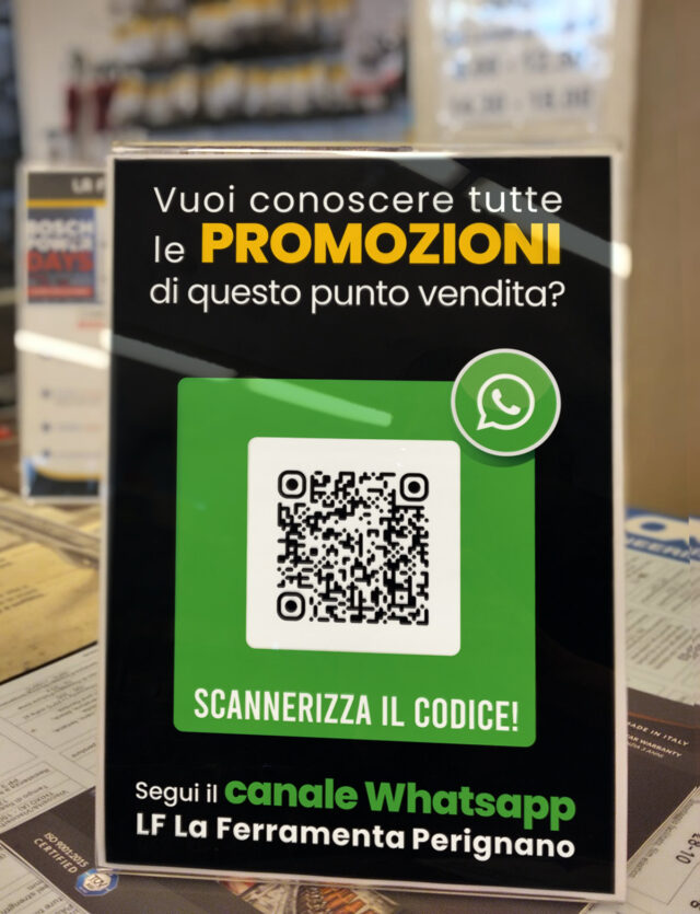 codice QR per il canale whatsapp LF